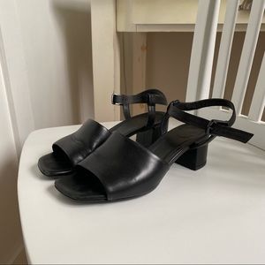 Everlane Block Heel Sandal in Black